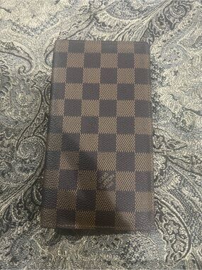 Louis Vuitton Brown Damier Ebene Checkered Long Wallet